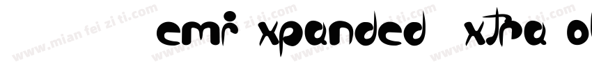 SONGER SemiExpanded ExtraBold字体转换